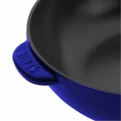 Cheap ⌛ Staub 2.9 Qt Cast Iron Daily Pan | Dark Blue 🎁 -Le Creuset Shop 1010647 6