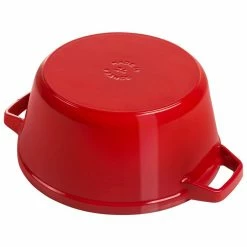 Deals ✔️ Staub Stackable Cocotte, Braiser, And Grill Pan With Lid | Cherry 👍 -Le Creuset Shop 1010887 4