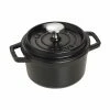 Best Pirce 🥰 Staub 0.75 Qt. Round Cocotte/Dutch Oven | Matte Black 👏 -Le Creuset Shop 1101425 1