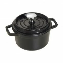 Best Pirce 🥰 Staub 0.75 Qt. Round Cocotte/Dutch Oven | Matte Black 👏