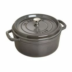 Top 10 😉 Staub 5.5 Qt. Round Cocotte/Dutch Oven | Graphite Grey 🔔