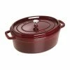 Outlet 😀 Staub 7 Qt. Oval Cocotte/Dutch Oven | Grenadine 🔥 -Le Creuset Shop 1103387 1