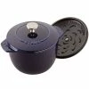 Cheap 🎉 Staub 1.5 Qt. Petite French Oven | Dark Blue 🌟 -Le Creuset Shop 11721691 1