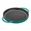 Deals 🎉 Staub 10" Round Double Handle Pure Grill | Turquoise ❤️ -Le Creuset Shop 12030105 1