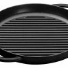 Flash Sale 🌟 Staub 10" Cast Iron Pure Grill Pan | Matte Black ⌛ -Le Creuset Shop 1203023 pure grill black
