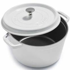 Promo 🎉 Staub 5 Qt Tall Cocotte | White 🔔