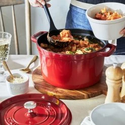 Buy ❤️ Staub 5 Qt Tall Cocotte | Cherry 😉 -Le Creuset Shop 12502406 gif2 05
