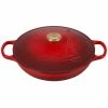 Cheapest 🧨 Le Creuset 3.5Qt Signature Braiser Eiffel Tower Collection | Cerise 🛒 -Le Creuset Shop 16916scr 17ee1dc418246c4