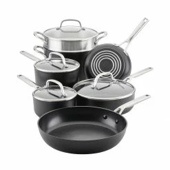Buy ✔️ KitchenAid Non-Electrics KitchenAid Hard Anodized Induction Cookware Set | 11-Piece ⭐