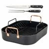 Coupon 🛒 Viking 16" Roasting Pan | Black & Copper 🌟 -Le Creuset Shop 40051 9902chc 2400x2400