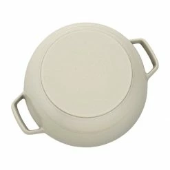 Flash Sale 👍 Staub 3.75 Qt Essential French Oven | White Truffle ⌛ -Le Creuset Shop 40501 424 0 03