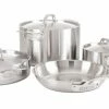 Flash Sale 🌟 Viking 5-Ply Stainless Steel Cookware Set - 7 Piece 🎁 -Le Creuset Shop 4515 1s07s viking professional 5 ply satin 7 piece cookware set 2