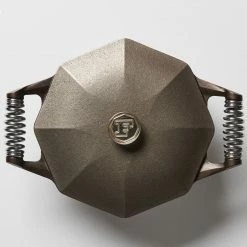 Hot Sale 😀 FINEX 5-Qt Cast Iron Dutch Oven 😀 -Le Creuset Shop 5 qt cast iron dutch oven hero light 2