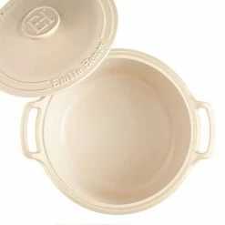 Best reviews of ✨ Emile Henry 7.5-Quart Sublime Stewpot | Creme 🔔 -Le Creuset Shop 554770 sublime dutch oven top open