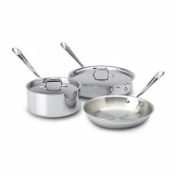 Promo 🎁 All-Clad Stainless Steel Starter Cookware Set | 5-Piece 🤩
