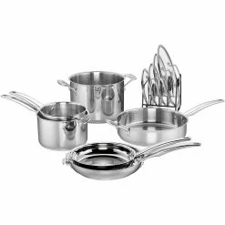 Best deal ⭐ Cuisinart 11-Piece Smartnest Stainless Steel Cookware Set 🔥