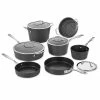 Deals 🌟 Cuisinart Conical Induction Nonstick Hard Anodized Cookware Set |11-Piece 👏 -Le Creuset Shop 62i 11