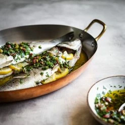 Cheap 🌟 De Buyer Inocuivre Oval Pan | 12.5" X 9" 🤩 -Le Creuset Shop 6451 ambiance 2 2000x 1