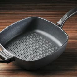 Coupon ⭐ Swiss Diamond | HD Deep Square Grill Pan - 11" X 11" 🎁 -Le Creuset Shop 66281 wood 2017 10 27 20 11 39 utc