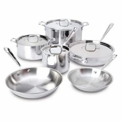 New 🌟 All-Clad Stainless Steel Cookware Set & Casserole Pan | 10-Piece ⭐