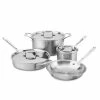 Cheapest ⌛ All-Clad D5 Brushed Stainless Steel Cookware Set | 7-Piece 🥰 -Le Creuset Shop 7pcookware