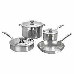 Hot Sale 😉 Le Creuset 7-Piece Cookware Set | Tri-Ply Stainless Steel 💯