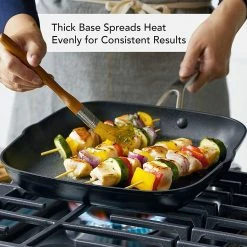 Budget 💯 KitchenAid Non-Electrics KitchenAid Nonstick Hard Anodized Induction Square Grill Pan/Griddle With Pouring Spouts | 11.25" ⌛ -Le Creuset Shop 81bbba1xdel. ac sl1500