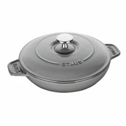 Discount 😍 Staub 24 Oz Round Covered Braiser | Graphite Grey 😍