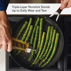 Top 10 😀 KitchenAid Non-Electrics KitchenAid 10.25" Stainless Steel 3-Ply Round Grill Pan | Nonstick 🤩 -Le Creuset Shop 91dtsty hol. ac sl1500