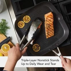 Budget 💯 KitchenAid Non-Electrics KitchenAid Nonstick Hard Anodized Induction Square Grill Pan/Griddle With Pouring Spouts | 11.25" ⌛ -Le Creuset Shop 91ii5anyk5l. ac sl1500