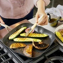 Budget 💯 KitchenAid Non-Electrics KitchenAid Nonstick Hard Anodized Induction Square Grill Pan/Griddle With Pouring Spouts | 11.25" ⌛ -Le Creuset Shop 91tscstwy3l. ac sl1500