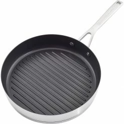 Top 10 😀 KitchenAid Non-Electrics KitchenAid 10.25" Stainless Steel 3-Ply Round Grill Pan | Nonstick 🤩