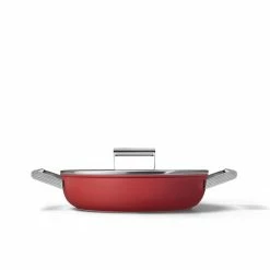 Top 10 🛒 SMEG 4 Qt. Nonstick Deep Pan With Lid | Red 🔔