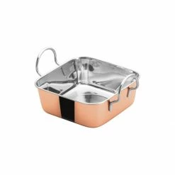 Budget 👏 Winco Square Copper Plated Mini Roasting Pan | 5.1875" ⌛