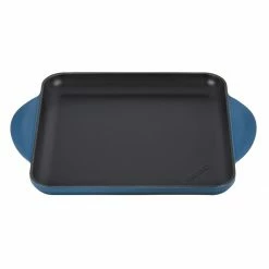 Brand new 🔥 Le Creuset 9.5" Square Signature Enameled Cast Iron Griddle Pan | Deep Teal 🛒