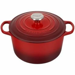 Budget 🌟 Le Creuset 5.25 Qt. Signature Deep Oven | Cerise 🔥