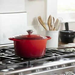 Budget 🌟 Le Creuset 5.25 Qt. Signature Deep Oven | Cerise 🔥 -Le Creuset Shop do cerise ls2