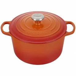 Coupon 🥰 Le Creuset 5.25 Qt. Signature Deep Oven | Flame 🌟