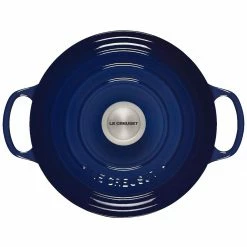 Best Sale ✔️ Le Creuset 5.25 Qt. Signature Deep Oven | Indigo Blue 🔥 -Le Creuset Shop do indigo 4