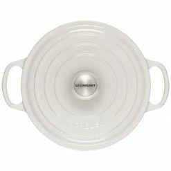 Best reviews of 😍 Le Creuset 5.25 Qt. Signature Deep Oven | White 🎉 -Le Creuset Shop do white 1