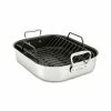 Deals 😉 All-Clad Nonstick Roaster With Rack | Large - 16" X 13" 🎉 -Le Creuset Shop e751s264 all clad non stick roasting pan with rack 16 x 13 1
