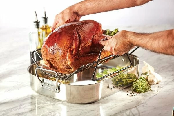 Best deal 🔔 All-Clad Stainless Steel Roaster With Rack | Large - 16" X 13" 👍 - Image 9