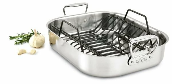 Best deal 🔔 All-Clad Stainless Steel Roaster With Rack | Large - 16" X 13" 👍 - Image 4