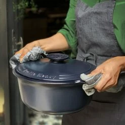 Deals 🔔 Emile Henry 7.5-Quart Sublime Stewpot | Indigo 👏 -Le Creuset Shop eh 47x0 life sublime cocotte dutchoven carrying 24a2361 v