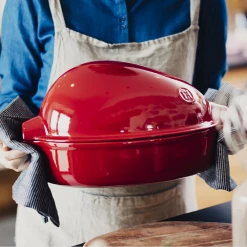 Wholesale 👏 Emile Henry 4.5 Qt. Large Roaster | Charcoal 🔥 -Le Creuset Shop eh large roast 3 1