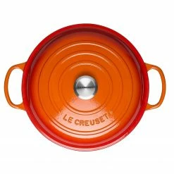 Wholesale 🔥 Le Creuset 2.25 Qt. Signature Enameled Cast Iron Braiser With Stainless Steel Knob | Flame Orange 😀 -Le Creuset Shop flame main 3