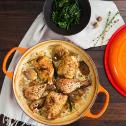 Wholesale 🔥 Le Creuset 2.25 Qt. Signature Enameled Cast Iron Braiser With Stainless Steel Knob | Flame Orange 😀 -Le Creuset Shop flamelife1 1