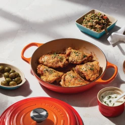 Wholesale 🔥 Le Creuset 2.25 Qt. Signature Enameled Cast Iron Braiser With Stainless Steel Knob | Flame Orange 😀 -Le Creuset Shop flamelife2 1