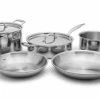 New 🎉 Heritage Steel Cookware Stainless Steel Core Cookware Set | 8-Piece ❤️ -Le Creuset Shop hsc 17308 1
