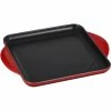 Best deal ⭐ Le Creuset 9.5" Square Signature Enameled Cast Iron Griddle Pan | Cerise/Cherry Red 🤩 -Le Creuset Shop l2192 2467 a